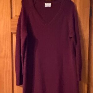 Old Navy Burgundy Long Sleeve Dress